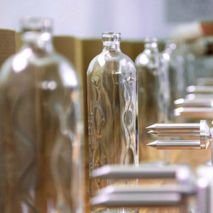 Structured Glass Bottle