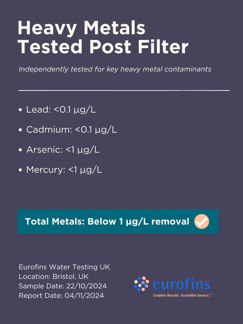 heavy metal removal clear spiral water filter