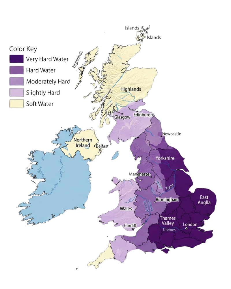 Water Hardness by Region